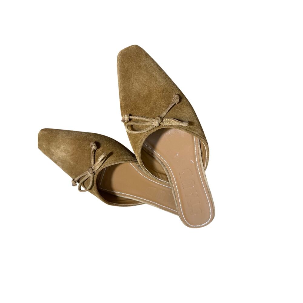 Staud Suede Bow Accents Mules Sz. 41 (US 11)
